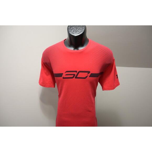 Under Armour Gym Shirt HeatGear Steph Curry Short Sleeve Mens Size Medium - Picture 1 of 8